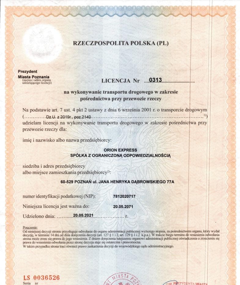 licencja